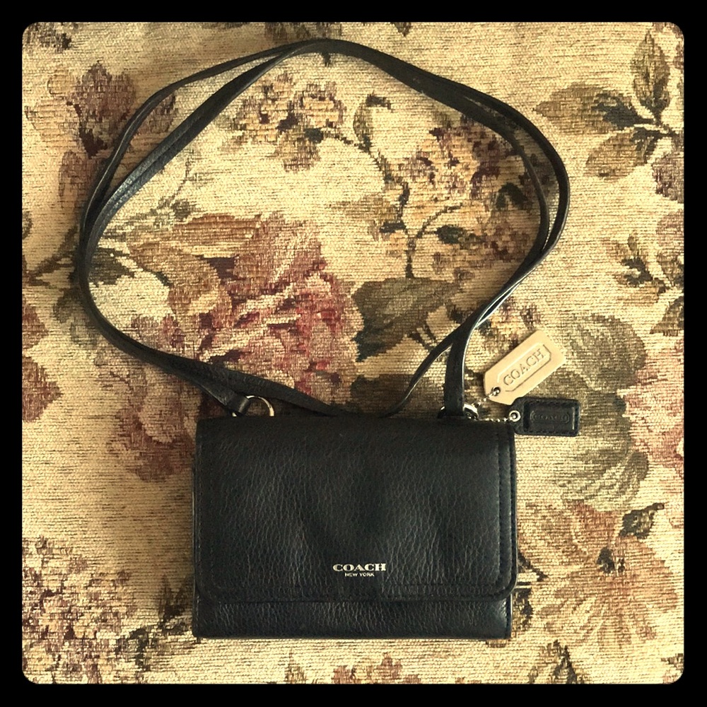 Leather Black Coach Cross Body